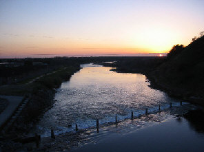 Sunset over the American River